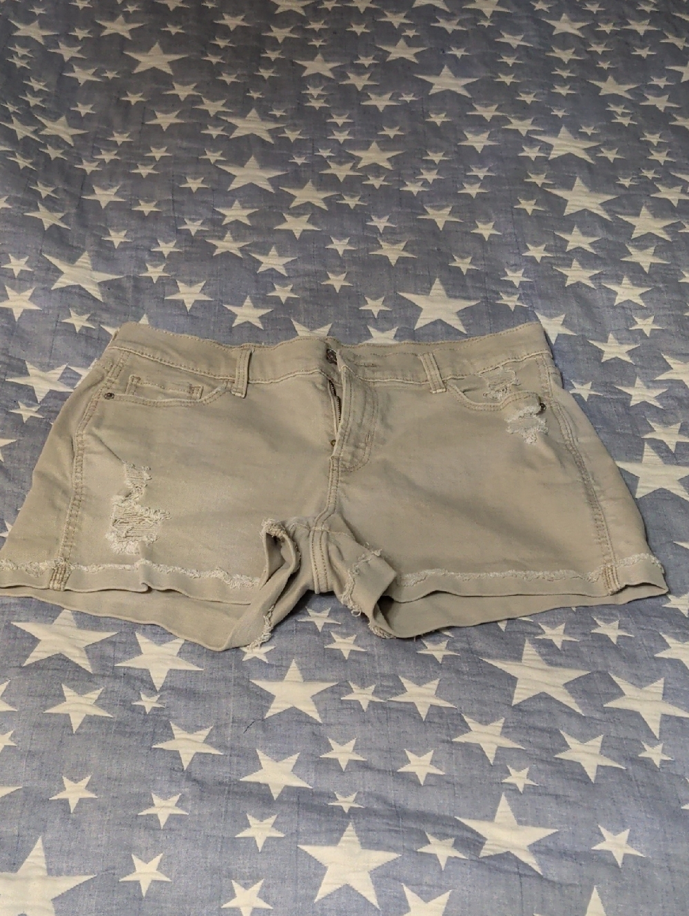 Old Navy Boyfriend Jean Shorts 10 Kakhi Color